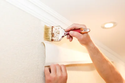 Pose de papier peint à Brans — revêtements muraux et toiles de verre